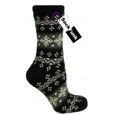 Snowflake Design Thermal Socks